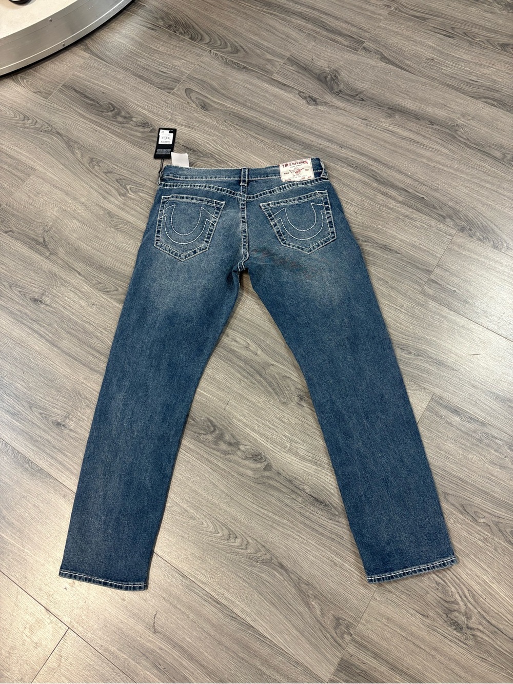 True Religion Men's Medium Blue Slim Straight Jeans